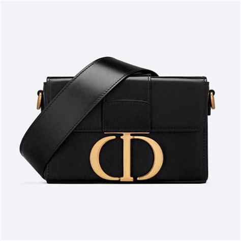 dior montaigne box bag black